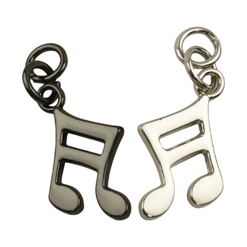 Music Note Charm Pack Metal Jewelry Accessory 6 pcs 1