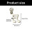 Music Note Charm Pack Metal Jewelry Accessory 6 pcs 3