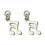 Music Note Charm Pack Metal Jewelry Accessory 6 pcs 6