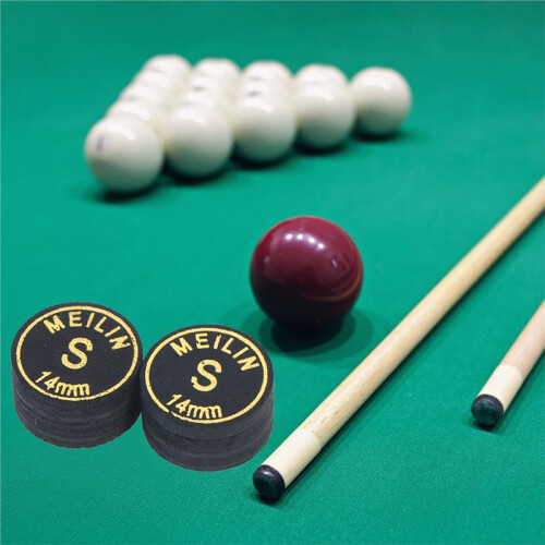 2 Embouts de Queue de Billard en Cuir de Dureté Variable, Forme Radiale, Accessoires pour Queues de Billard TALISMAN H 2