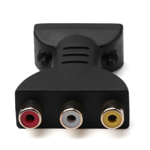 Male to 3 RCA Female Composite AV Adapter 1