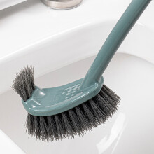 Modernes, kompaktes WC-Bürstenset mit langem Griff und Kunststoffborsten – kompatibel mit Standard-Badreinigungsgeräten