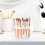 Round White Makeup Brush Stand Rack Plastic Brush Dryer Holder Display 7