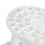 Round White Makeup Brush Stand Rack Plastic Brush Dryer Holder Display 8