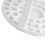 Round White Makeup Brush Stand Rack Plastic Brush Dryer Holder Display 10