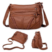 Bolso de hombro de gran capacidad para mujer, de piel suave.