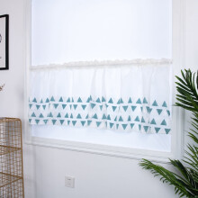 Kitchen Tiers Cabinet Curtain Window Short Curtain Half Window Treatment, Cafe Tiers, Bedroom Curtain