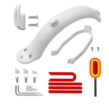 For M365 /M365 Pro Electric Scooters Comprehensive Rear Mudguard Kit Includes Bracket Hook and Taillight B
