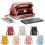 Mini Bolsa Transversal Vertical Feminina para Celular – Fecho de Clipe, 17,8 x 10,2 x 5 cm, Vinho, Compatível com iPhone e Android 1
