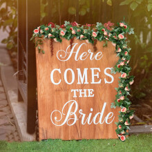 Offerta imperdibile! Ghirlanda di San Valentino, 16 rose artificiali, decorazione per arco nuziale, tralci di rose simulate per esterni - Arancione