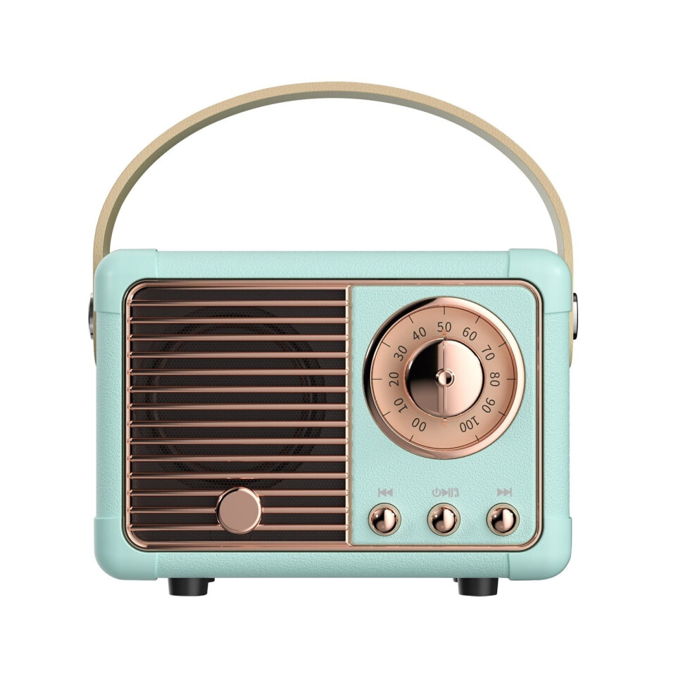 Retro Wireless Speaker Compatible With Android Devices Â Mini Sound Bar For Kitchen, Desk, Bedroom, Office & Party 9358459359127