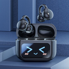 Trådlösa hörlurar med klämma, digital skärm, hörlurar med hög batterikapacitet, 5.4 Bluetooth-hörlurar, hörlurar, brusreducerande hörlurar,
