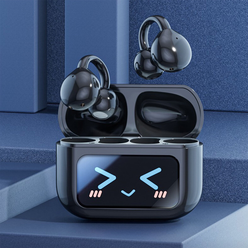 Clip On Wireless Earbuds Digital Display High Battery Capacity Earphones 5.4 Bluetooth Earbuds Earphones Noise Reduction Earbuds Earphones 9358459358694
