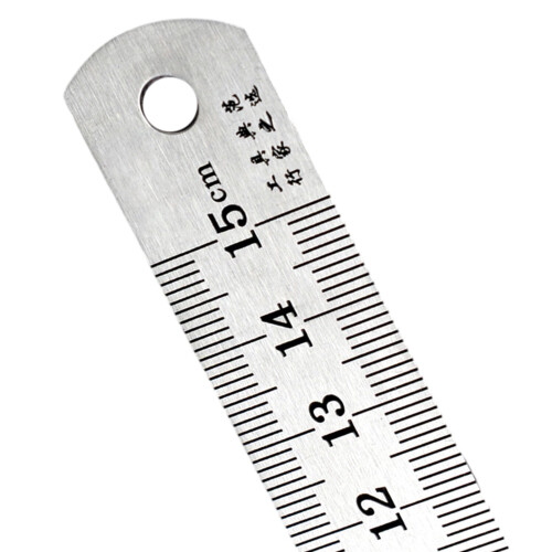 Stainless Steel Ruler Double-Sided Metric Precision