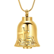 Bell Shape Ashes Urn Necklace for Human or Pet Memorial