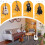 2-Pack Gitarrställ A-Ram Gitarrgolvställ Gitarrställ, Hopfällbar Gitarrhållare för Bas, Banjo, Cello, Mandolin 6