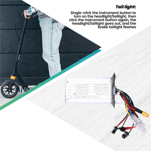 36V 350W Controller Dashboard Accelerator Scooter Replace Kit for E-Scooter Controller Dashboard Accelerator Scooter 2
