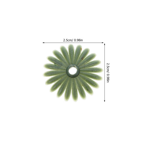 100Pièces Supports Tiges Fleurs Vert En Plastique Stable 1