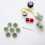 100Pièces Supports Tiges Fleurs Vert En Plastique Stable 4