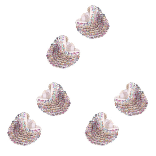 3Paires Dancing Multicolores Protection Orteils Élastiques