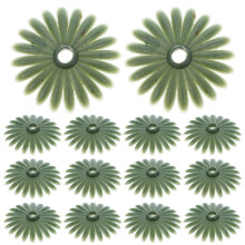 100PiĂšces Supports Tiges Fleurs Vert En Plastique Stable