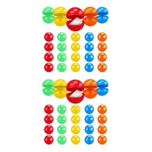 100Pièces Boules Plastique Creuses Multicolores Pour Jeux Et Tombolas