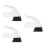 3Ensembles Roues Caoutchouc Absorbant Choc 6