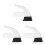 3Ensembles Roues Caoutchouc Absorbant Choc 7