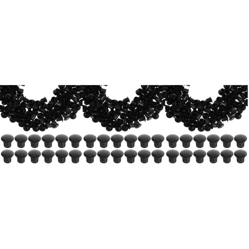 900Pièces Bouchons De Trou En Noir Pour Tubes 2
