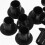 900Pièces Bouchons De Trou En Noir Pour Tubes 11