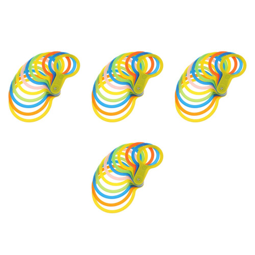 4Sets Multi Plastic Fruit Measuring Circles for Efficient Grading Use