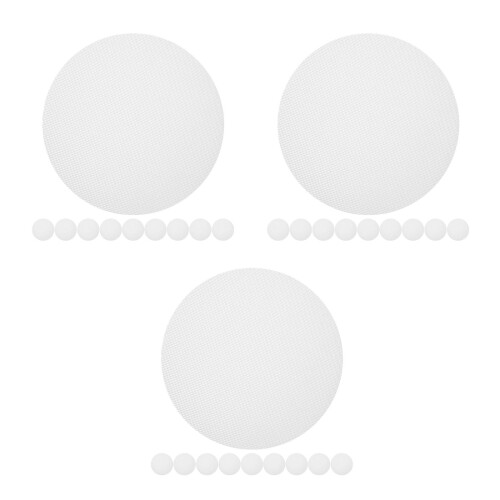 30Pièces Rond Silicone Réutilisable Antiadhésif