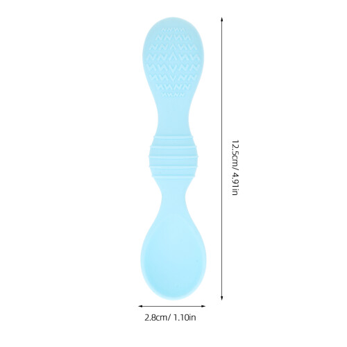 2Pièces Cuillères Apprentissage Bébé Silicone Variées 2