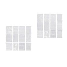 Pochoirs Lettres Blancs En Pet Pour Activités DIY