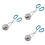 3Pcs Stainless Steel Meatball Maker with Blue Handle for Kitchen Use 6