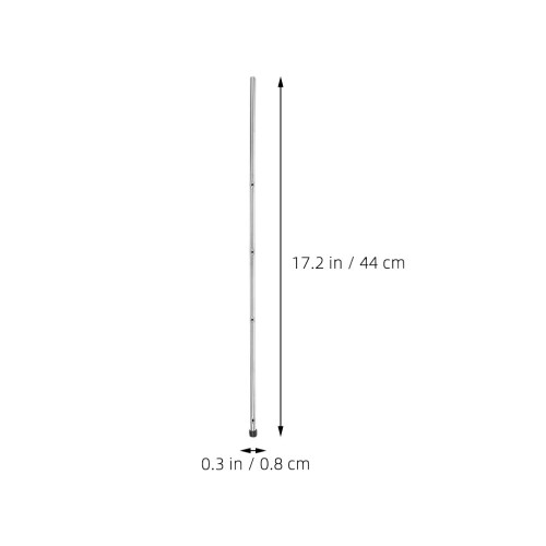2Pcs Silver Iron Foosball Table Rods Replacement for Table Soccer Game 1