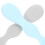 2Pièces Cuillères Apprentissage Bébé Silicone Variées 8