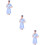 3Pcs Blue Slim Fit V Neck Nursing Coat Cotton Work Uniform 9