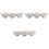 3Pcs Round Ceramic Bowl White for Serving Snacks and Appetizers 3