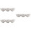 3Pcs Round Ceramic Bowl White for Serving Snacks and Appetizers 7