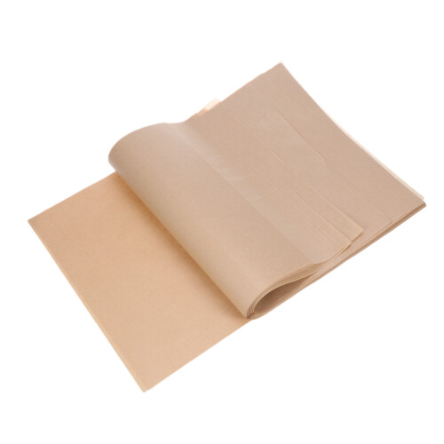 300Pcs Khaki Non-Stick Baking Sheets Unbleached Oven Paper 1