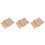 300Pcs Khaki Non-Stick Baking Sheets Unbleached Oven Paper 4