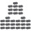 30Pcs Durable Grey Snap Fasteners Hollow Snowflake Pattern for Jackets 1