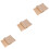 300Pcs Khaki Non-Stick Baking Sheets Unbleached Oven Paper 5