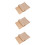 300Pcs Khaki Non-Stick Baking Sheets Unbleached Oven Paper 8