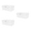 3Pcs Transparent Plastic Medicine Storage Box White Portable Organizer 9