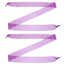 1Pair Purple Polyester Ribbon Shoelaces Flat Wide Lace for DIY Shoes