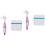 2Pcs Portable Denture Toothbrush with Storage Box for Home Cleaning 4