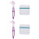 2Pcs Portable Denture Toothbrush with Storage Box for Home Cleaning 5