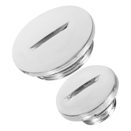 3Sets Compact Silver Atv Engine Cap Cover for Motorbike Decoration 2